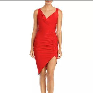 Lavish Alice Asymmetric Ruched Dress Size 2